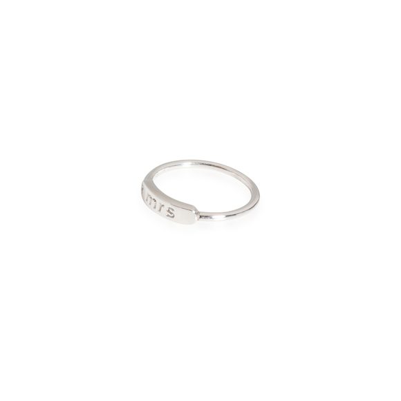 14K White Gold My Story "Mrs" ID Ring 0.01 ct - Picture 2 of 5